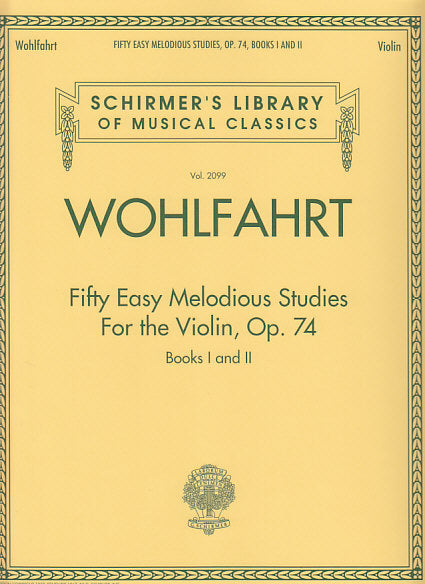Wohlfahrt, 50 Easy Melod. Studies op. 74 (G.Schirmer)