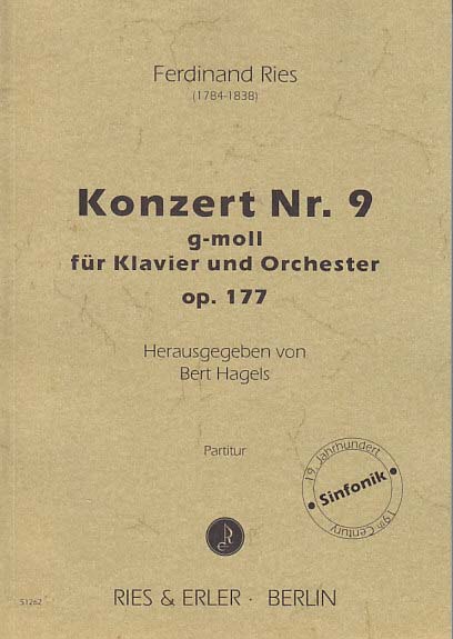 Ries, Concerto for Piano No. 9 op. 177 (Ries & Erler)