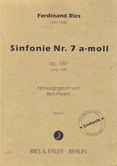 Ries, Symphony No. 7 in a, op. 181 (Ries & Erler)