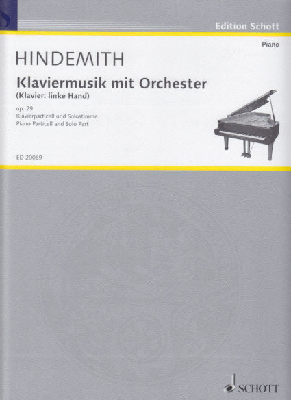 Hindemith, Klaviermusik mit Orch (Red.) (Schott)