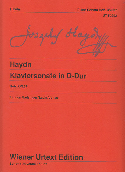 Haydn, Sonata Hob. 16/37 in D (Wiener Urtext Edition)