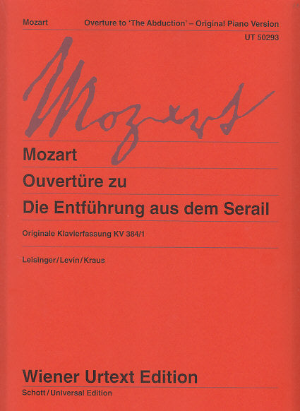Mozart, Entfuhrung aus dem Serail Ov. (Wiener Urtext Edition)