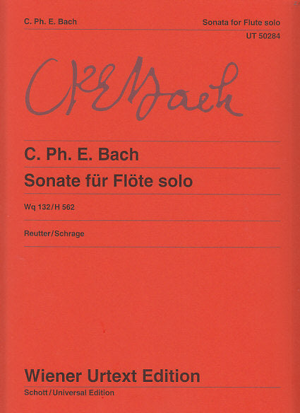 Bach,C.P.E., Sonata in a (Fl Solo) (Wiener Urtext Edition)