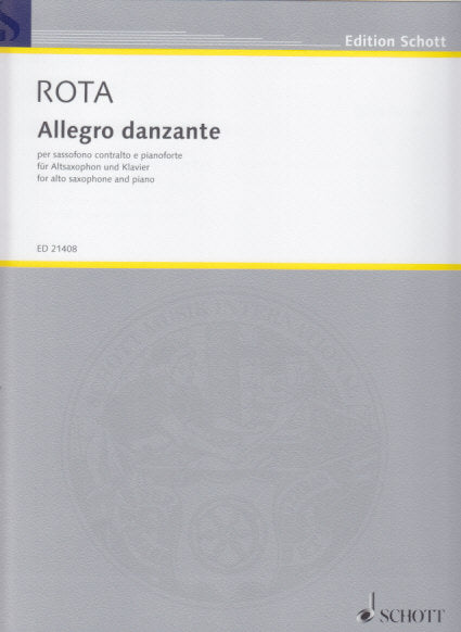 Rota, Allegro danzante (ASax,Pf) (Schott)