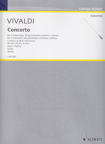 Vivaldi, Concerto in g RV 531 Full Score (Schott)