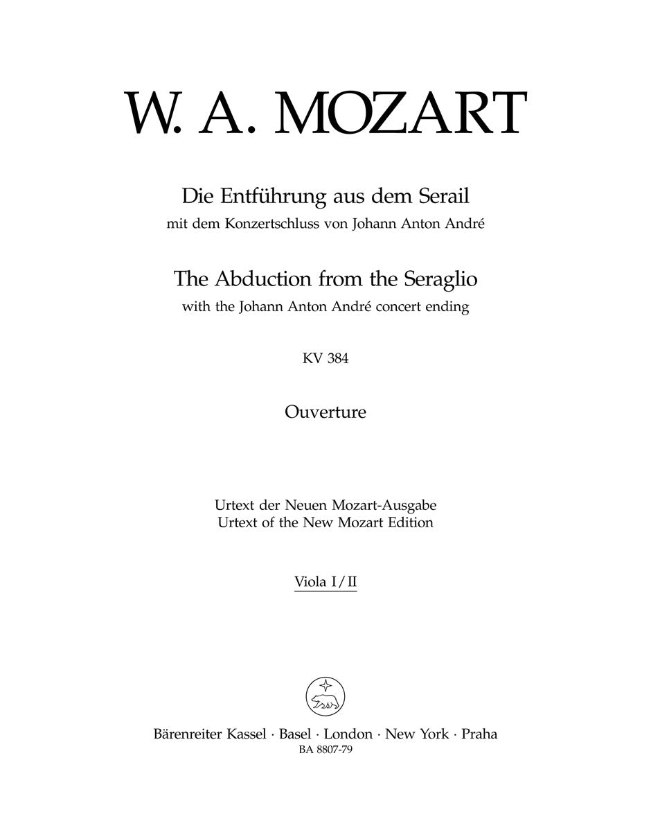 Mozart, Entfuhrung Ov Viola (Barenreiter)
