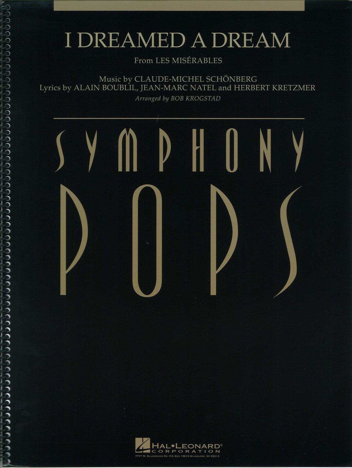 Schoenberg,C-M., I Dreamed a Dream (Hal Leonard)