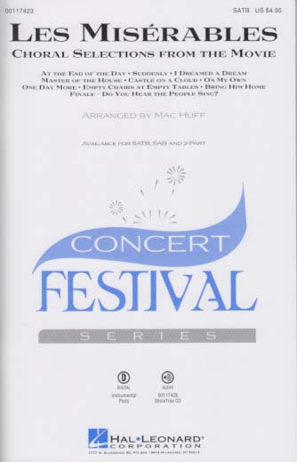 Les Miserables, Choral Selections SATB (Hal Leonard)