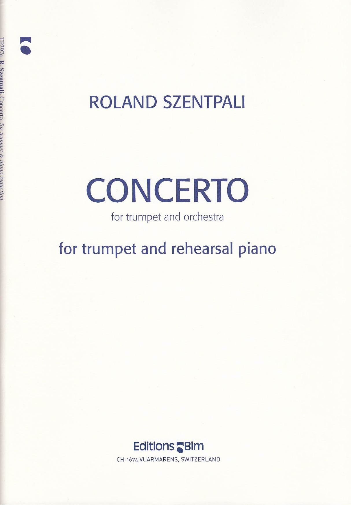 Szentpali, Concerto (Trp,Pf) (Bim)