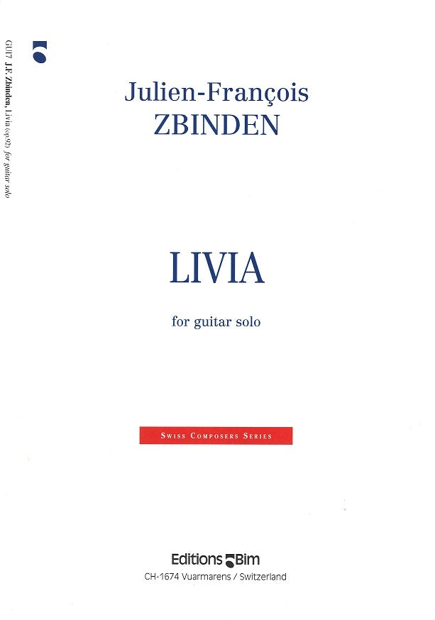 Zbinden, Livia op. 92 (Guit Solo) (Bim)