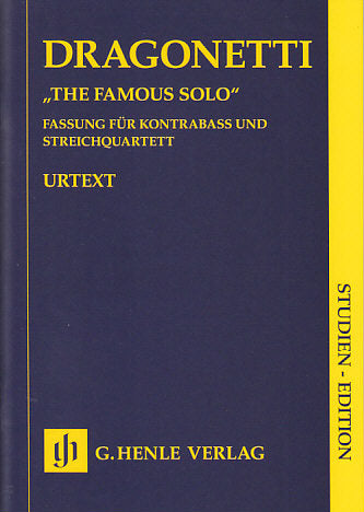 Dragonetti, Famous Solo (CB,Str,Qrt) (Henle)