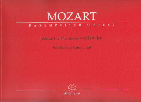 Mozart, Werke fur Klavier zu 4 Handen (Barenreiter)