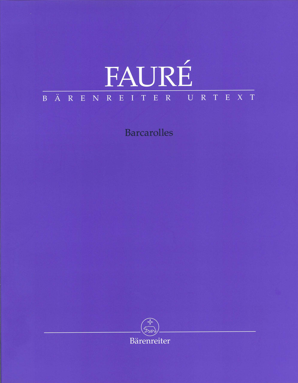 Faure, Barcarolles (Barenreiter)