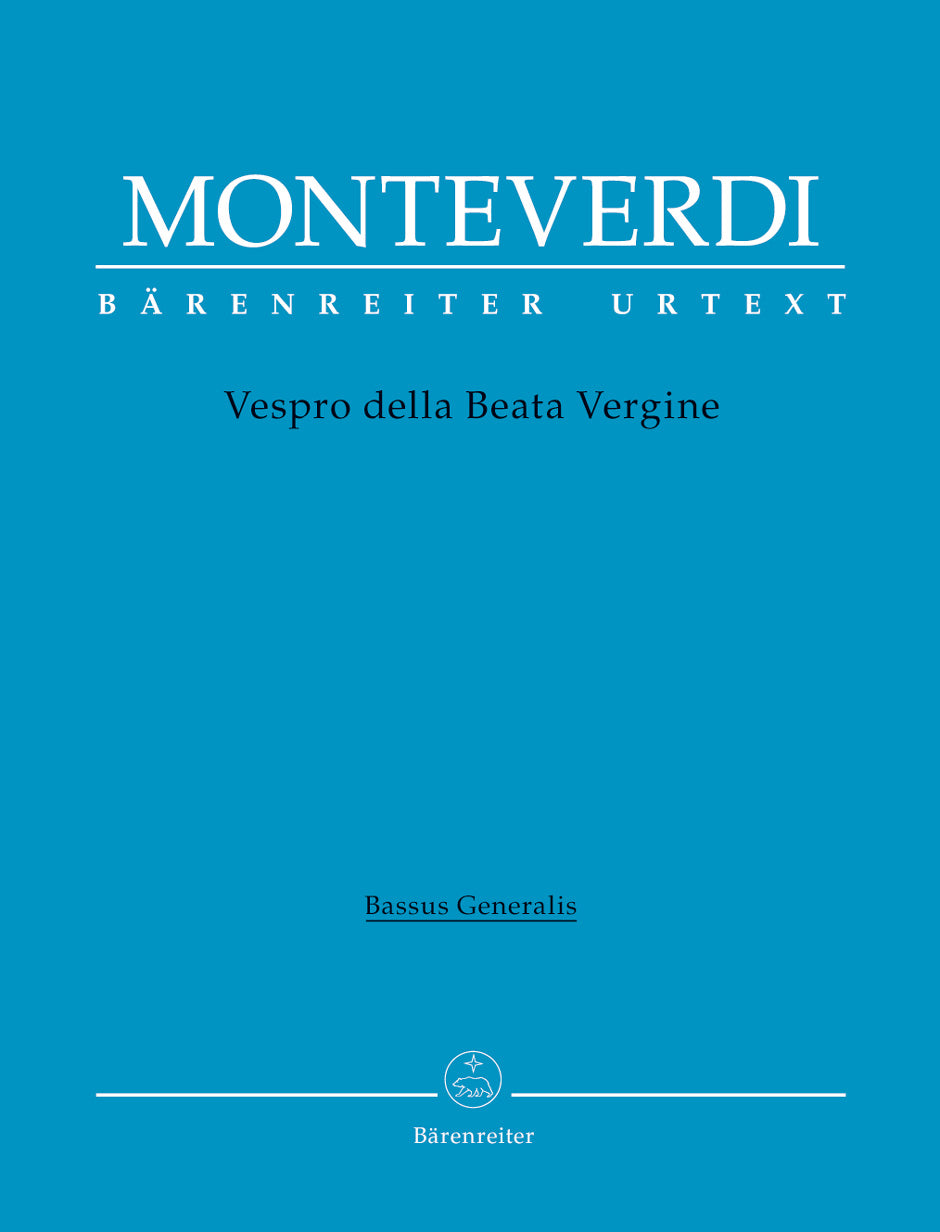 Monteverdi, Vespero Bass continuo (Barenreiter)