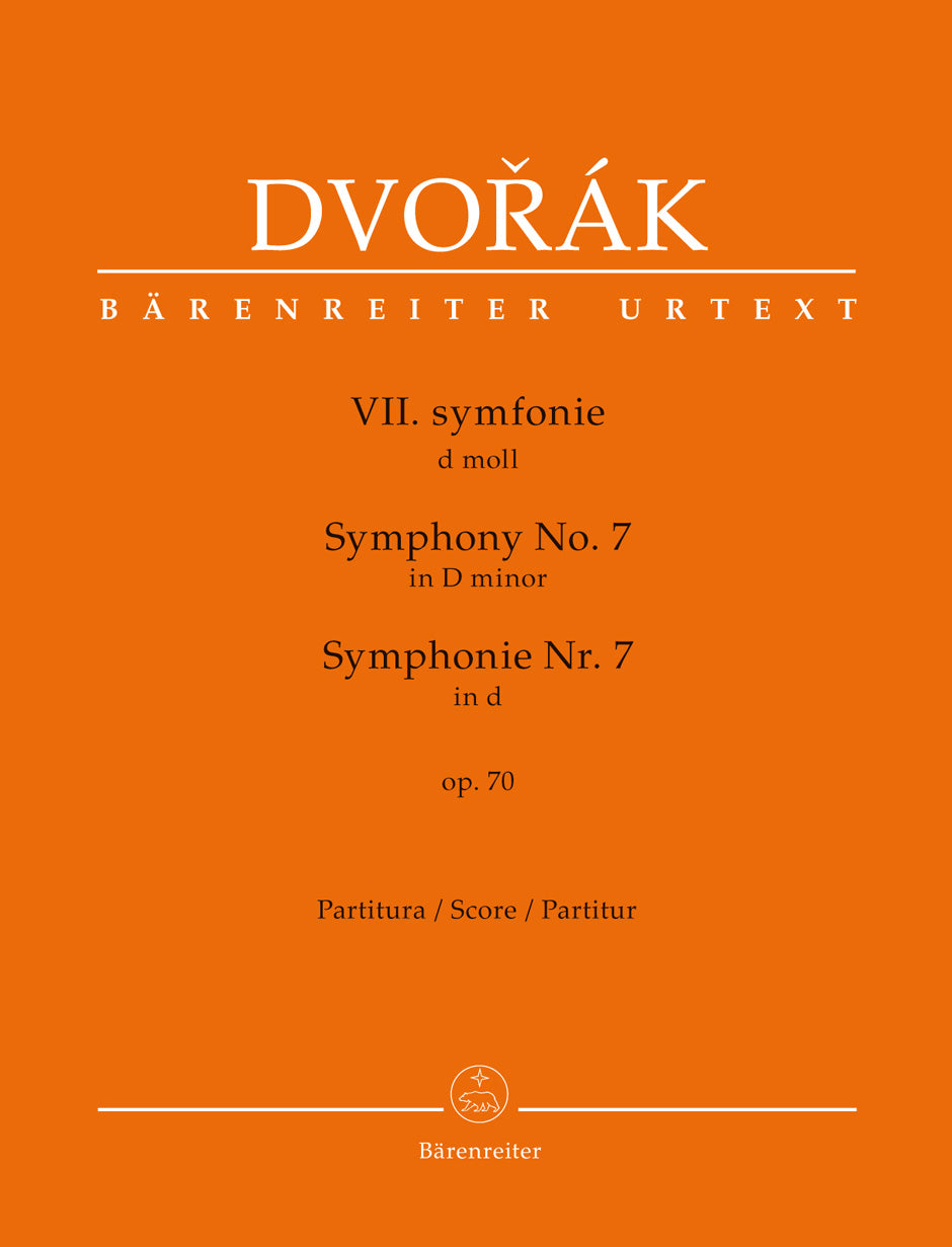 Dvorak, Symphony No. 7 Full Score (Barenreiter)