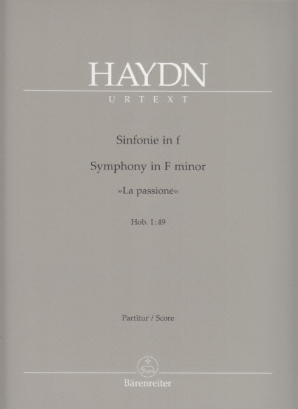 Haydn, Symphony No. 49 Full Score (Barenreiter)
