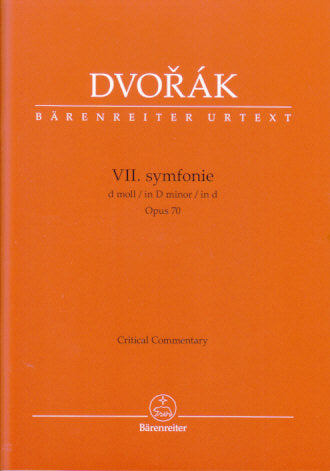 Dvorak, Symphony No. 7 Crit. Commentary (Barenreiter)