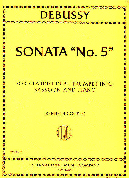 Debussy, Sonata 'No. 5' (Cl,Bn,Trp,Pf) (IMC)