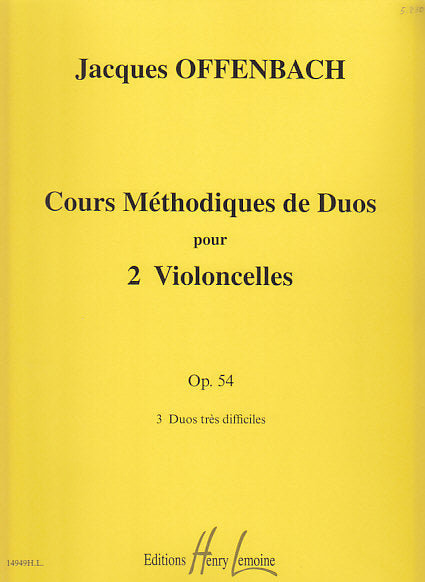 Offenbach, 3 Duos tres difficiles op. 54 (Lemoine)
