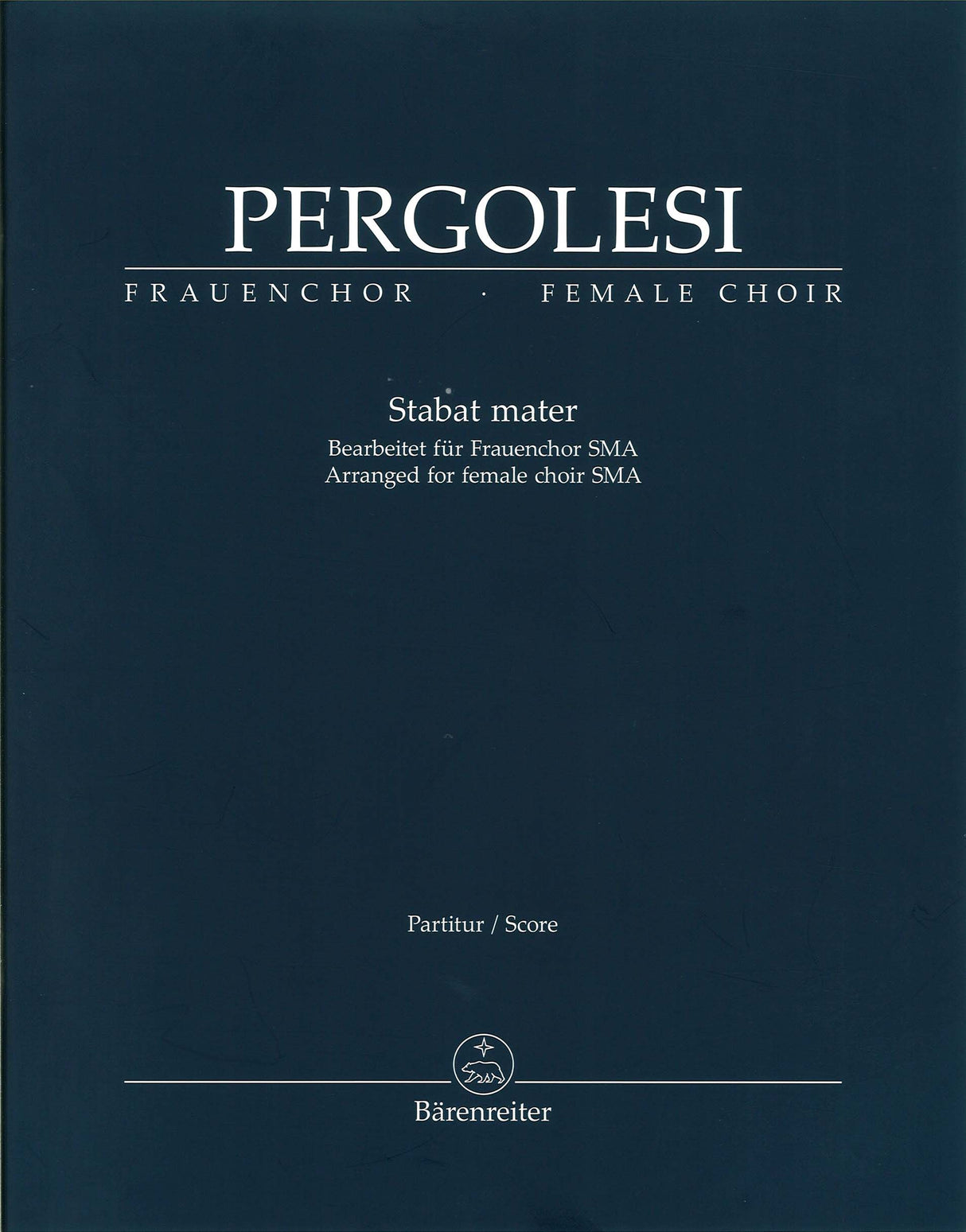 Pergolesi, Stabat mater (Female Cho,Str) (Barenreiter)