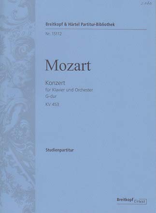 Mozart, Concerto for Piano KV 453 in G (Henle/Breitkopf)