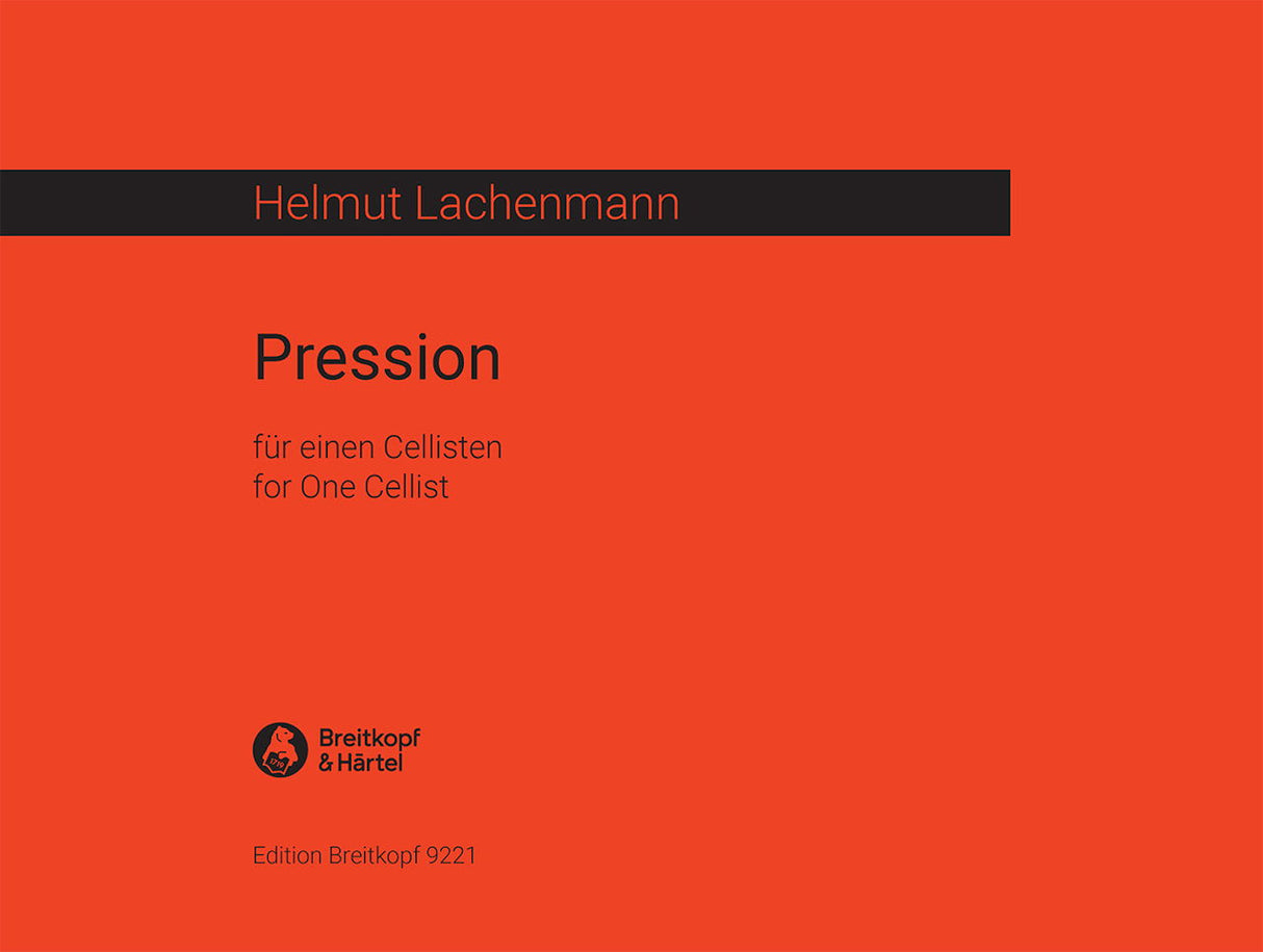 Lachenmann, Pression (1969/2010) Vc Solo (Breitkopf)
