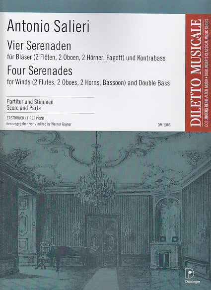 Salieri, 4 Serenaden (2Fl,2Ob,Bn,2Hn,CB) (Doblinger)