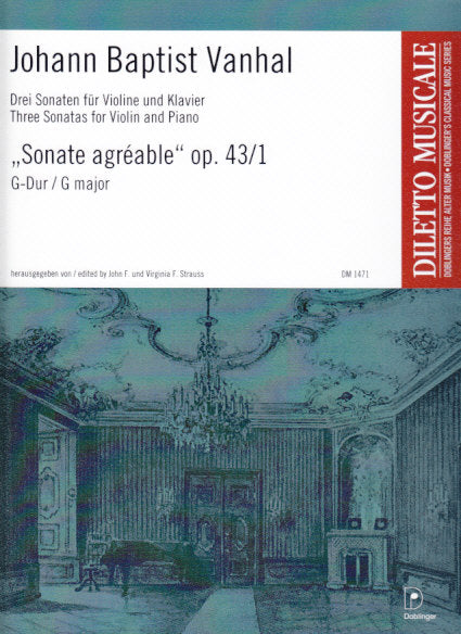 Vanhal, Sonata op. 43/1 in G 'Agreable' (Doblinger)