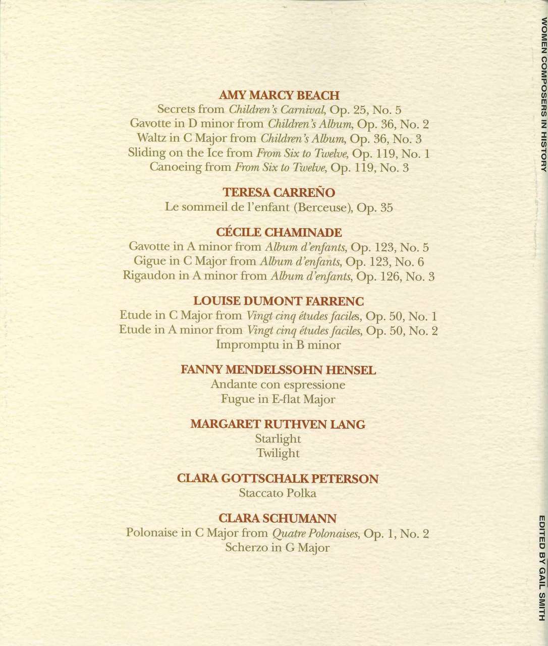 Women Composers in History (Hal Leonard)