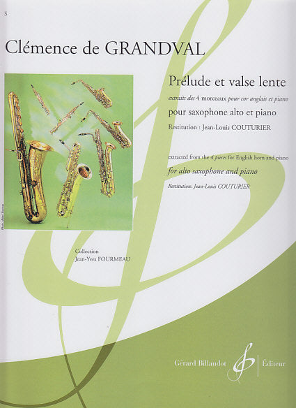 Grandval, Prelude et valse lente (Billaudot)