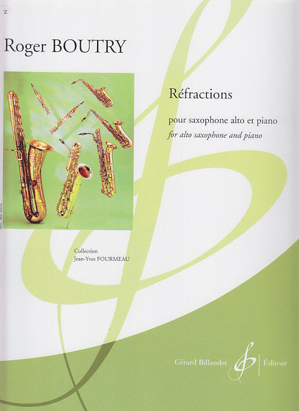 Boutry, Refractions (ASax,Pf) (Billaudot)