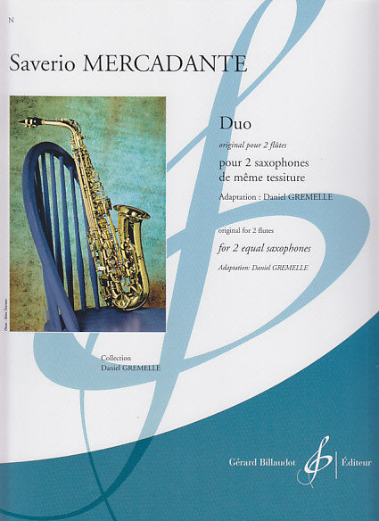 Mercadante, Duo (2Sax) (Billaudot)