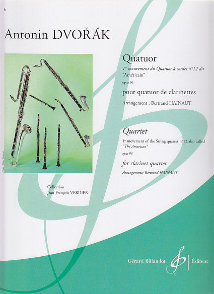 Dvorak, Quatuor 'Americain' 1er mv (Qrt) (Billaudot)