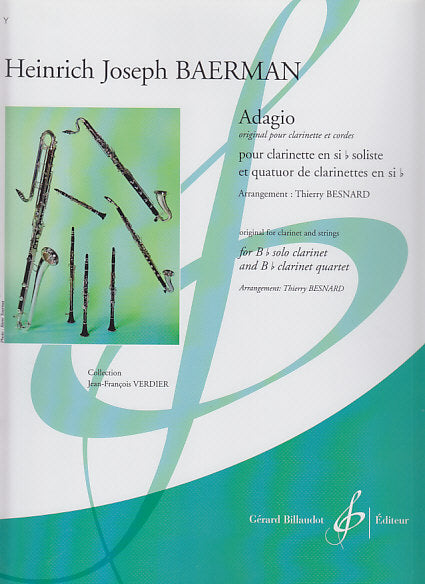 Baermann, Adagio (4BbCl,BsCl) (Billaudot)
