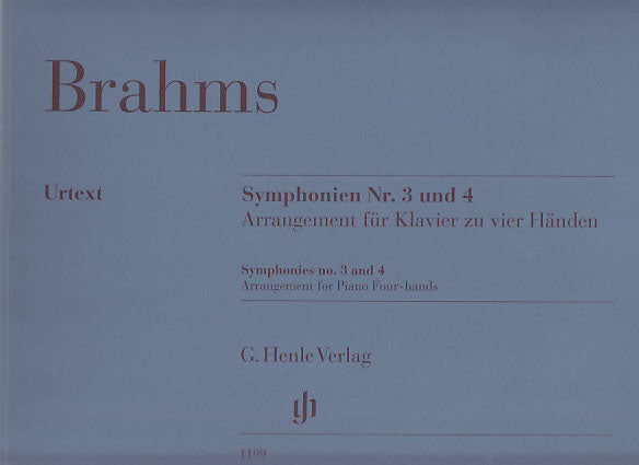 Brahms, Symphonien Nr. 3 und 4 (Henle)
