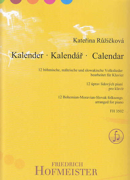 Ruzickova, Kalender: 12 Volkslieder (Hofmeister)