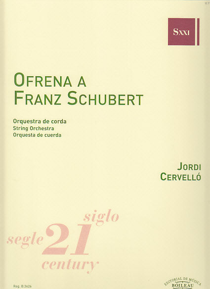Cervello, Ofrena a Franz Schubert (Boileau)