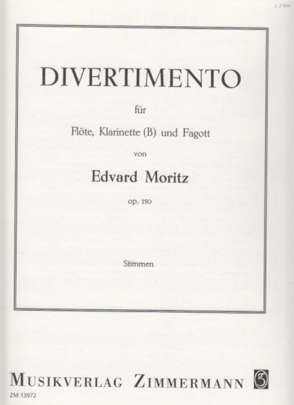 Moritz, Divertimento op. 150 Parts (Zimmermann)