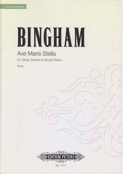 Bingham, Ave Maris Stella (Ob,Cl,Pf) (Peters)