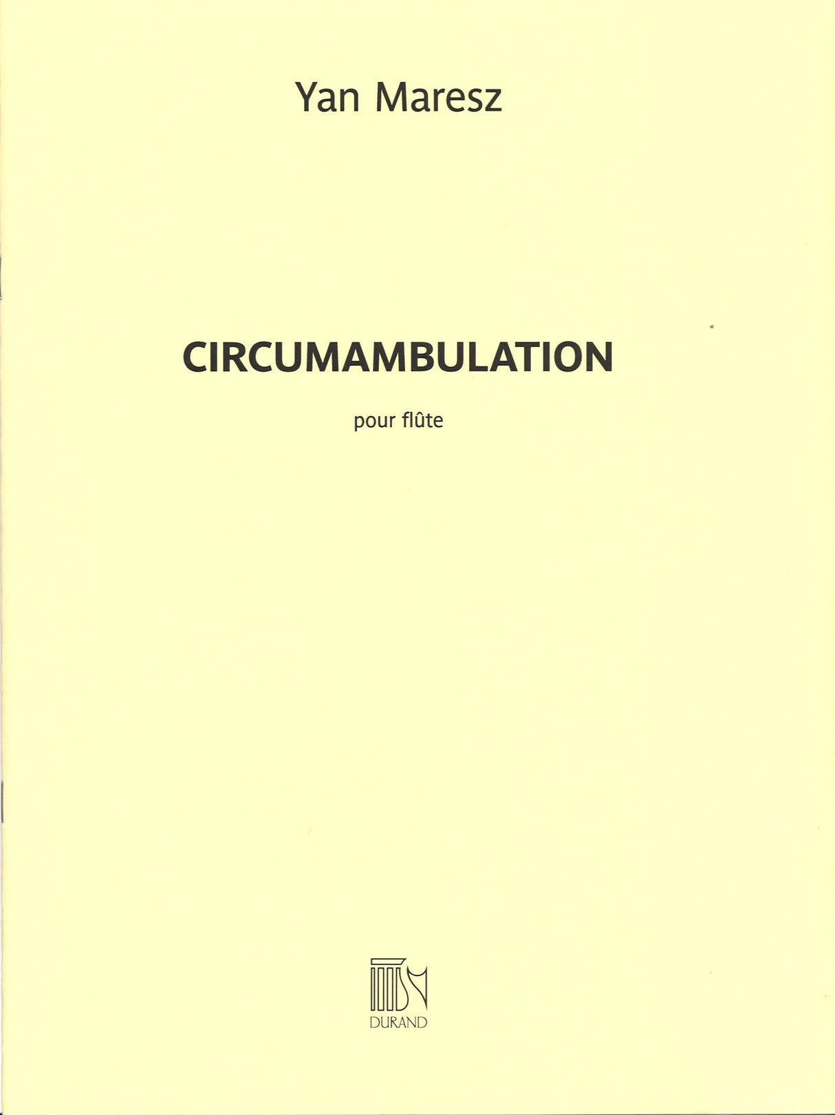 Maresz, Circumambulation (Fl/AFl Solo) (Durand)