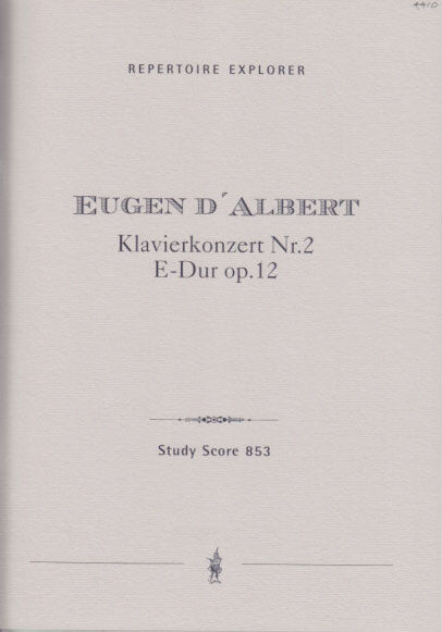 Albert,d', Concerto for Piano No. 2 (Hoflich)