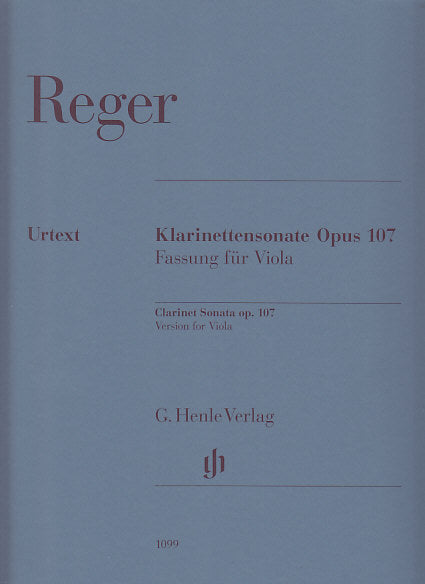 Reger, Sonata op. 107 in Bb (Va,Pf) (Henle)