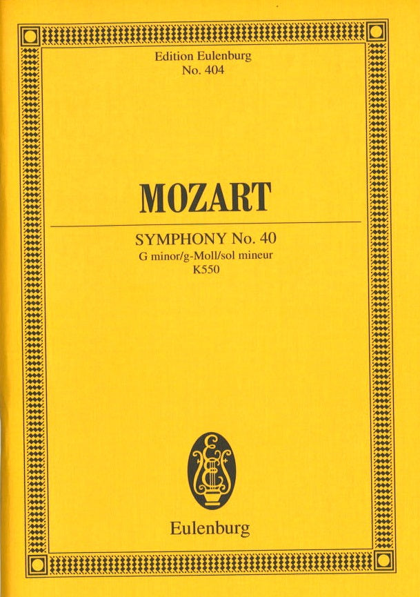 Mozart, Symphony No. 40 in g KV 550 (Eulenburg)