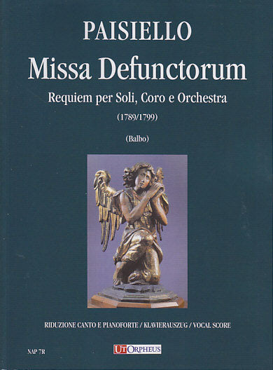 Paisiello, Missa defunctorum (Vocal Sc) (Ut Orpheus)