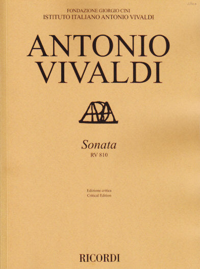 Vivaldi, Sonata RV 810 in D (Vn,Bc) (Ricordi)