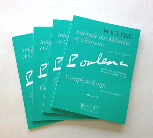 Poulenc, Integrale des melodies (4v.Set) (Durand/Salabert/Eschig)