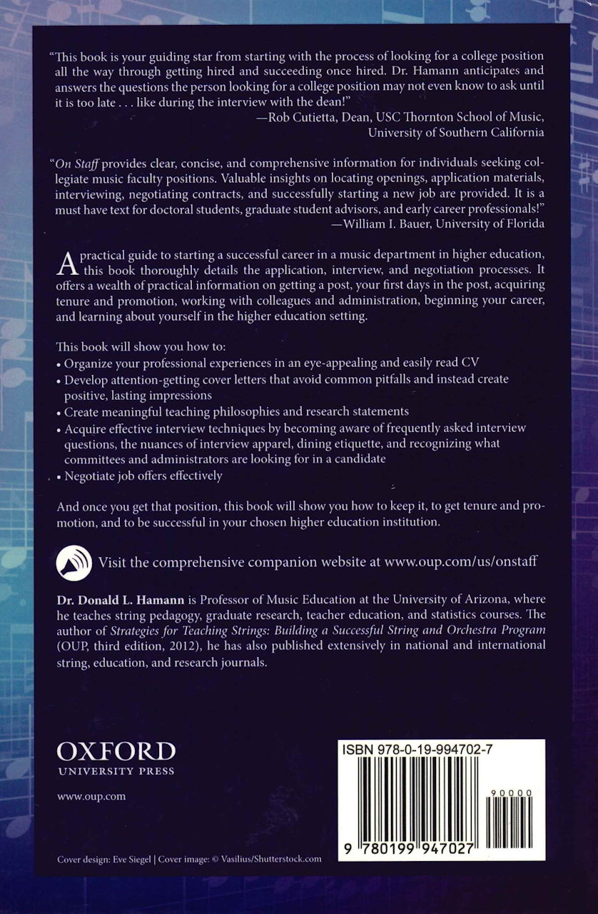 Hamann, On Staff: A Practical Guide (h) (Oxford University Press)