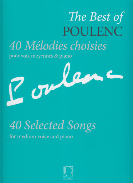 Poulenc, Best of Poulenc (M) 40 Melodies (Eschig)