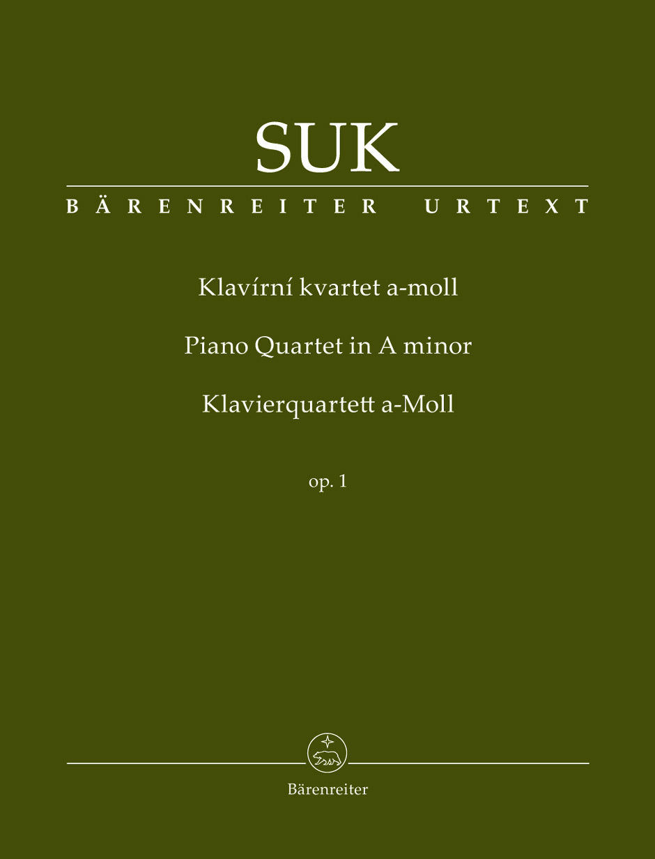 Suk, Piano Quartet op. 1 in a (Barenreiter)
