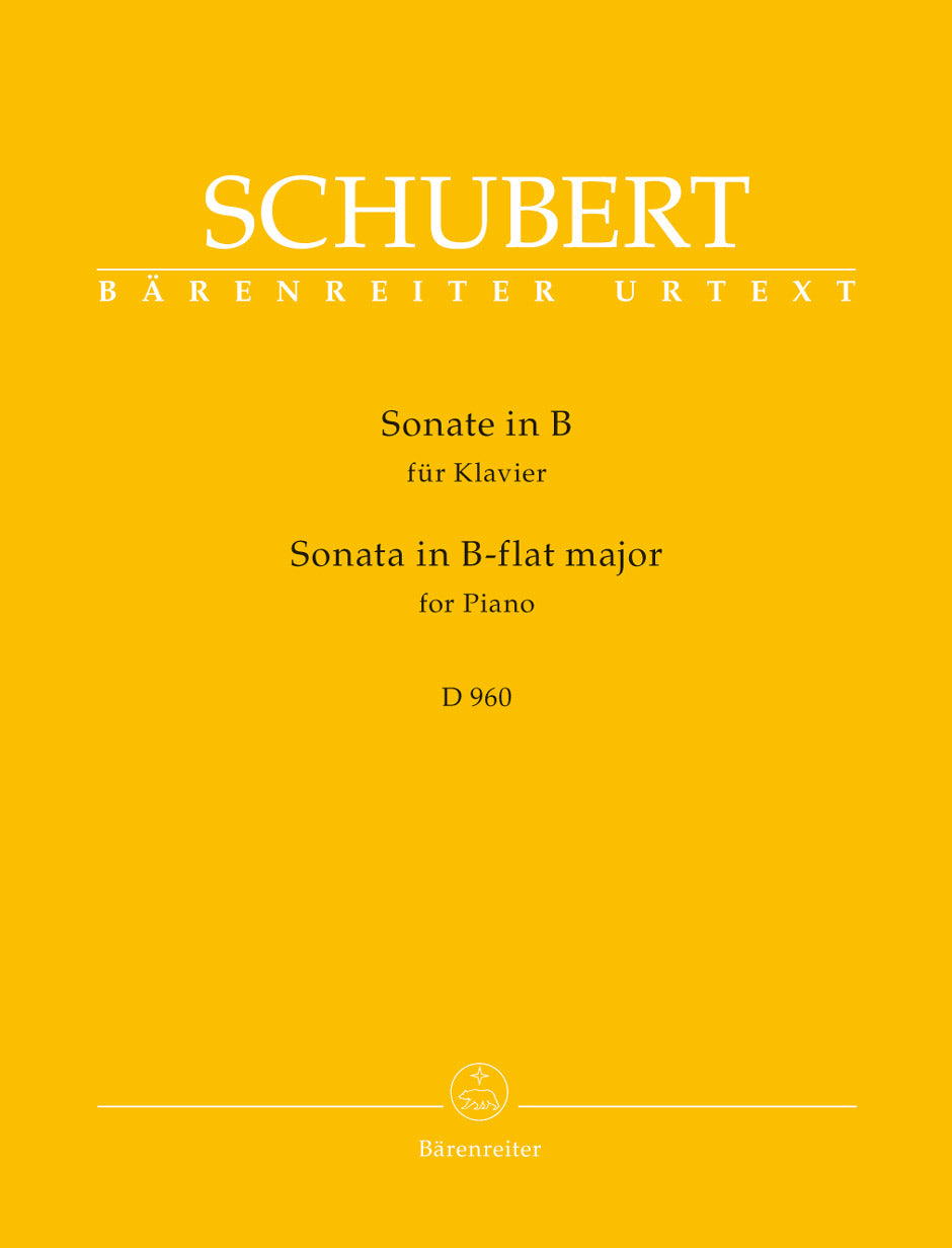 Schubert, Sonata D 960 in Bb (No. 21) (Barenreiter)